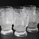 6 verres en verre pressé, Libochovice 1981