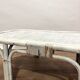 Table basse en rotin et osier tressé années 70