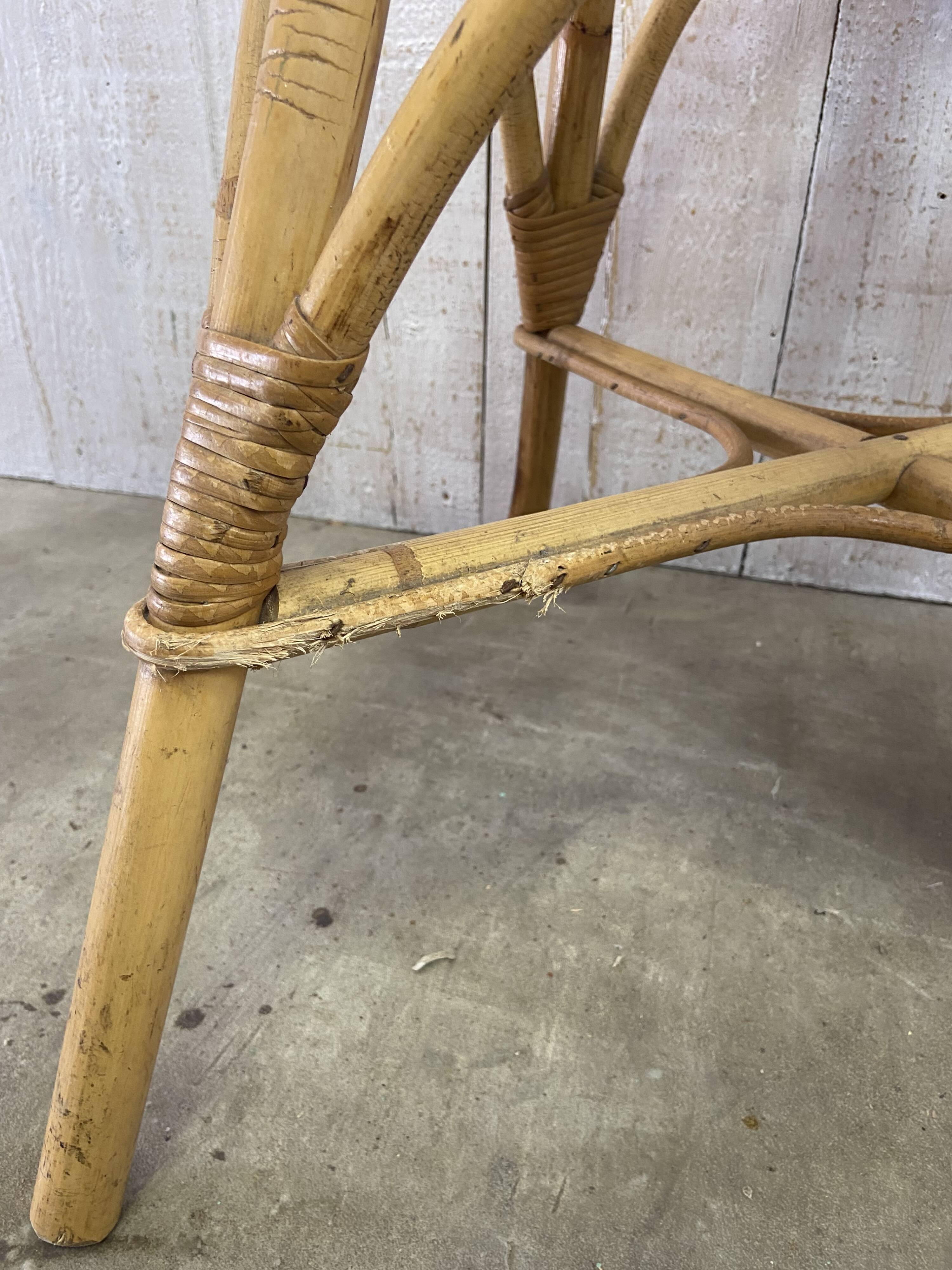 Louis Sognot rattan chairs