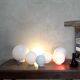 Globe 25cm en verre blanc