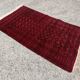 Vintage Baluch carpet handmade from natural wool, Afghanistan 1960.