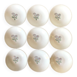 Hollow earthenware plates from Gien