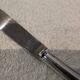Cheese knife with silver-plated metal handle, silversmith Ercuis Valencay