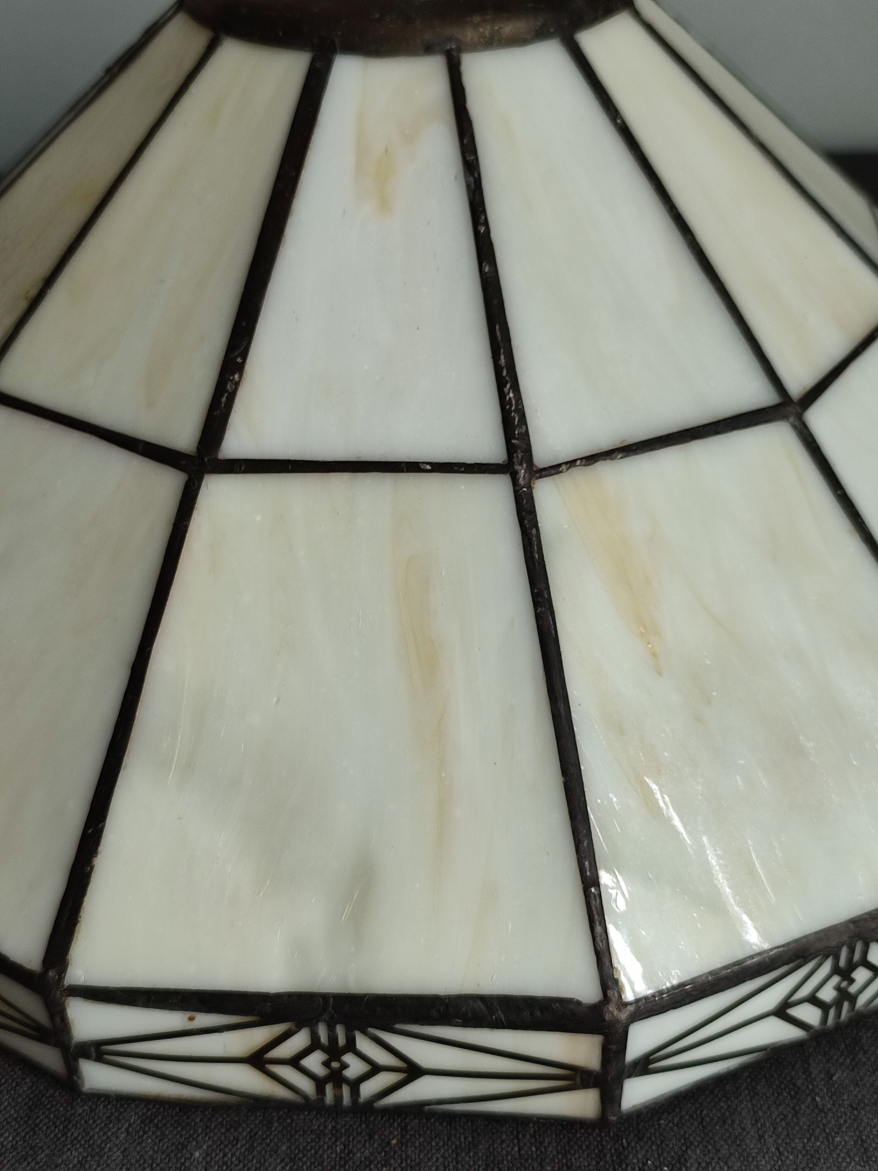 Set of two vintage tiffany style ceiling lights