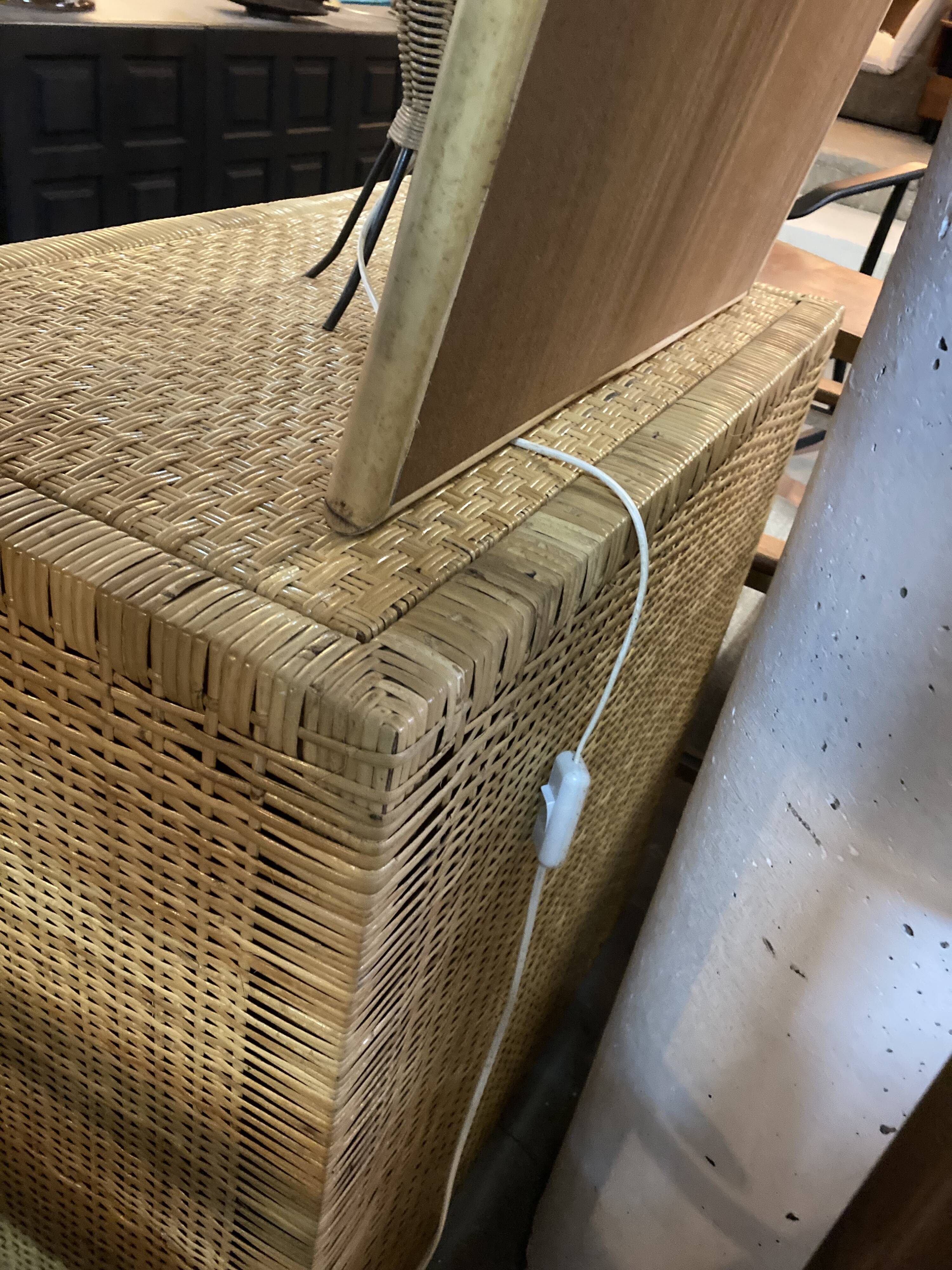 Mid-Century Modern Dresser, Rattan