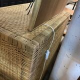 Mid-Century Modern Dresser, Rattan