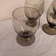5 smoked glasses on a stem, 1970s