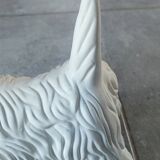 Ceramic zoomorphic dog statue