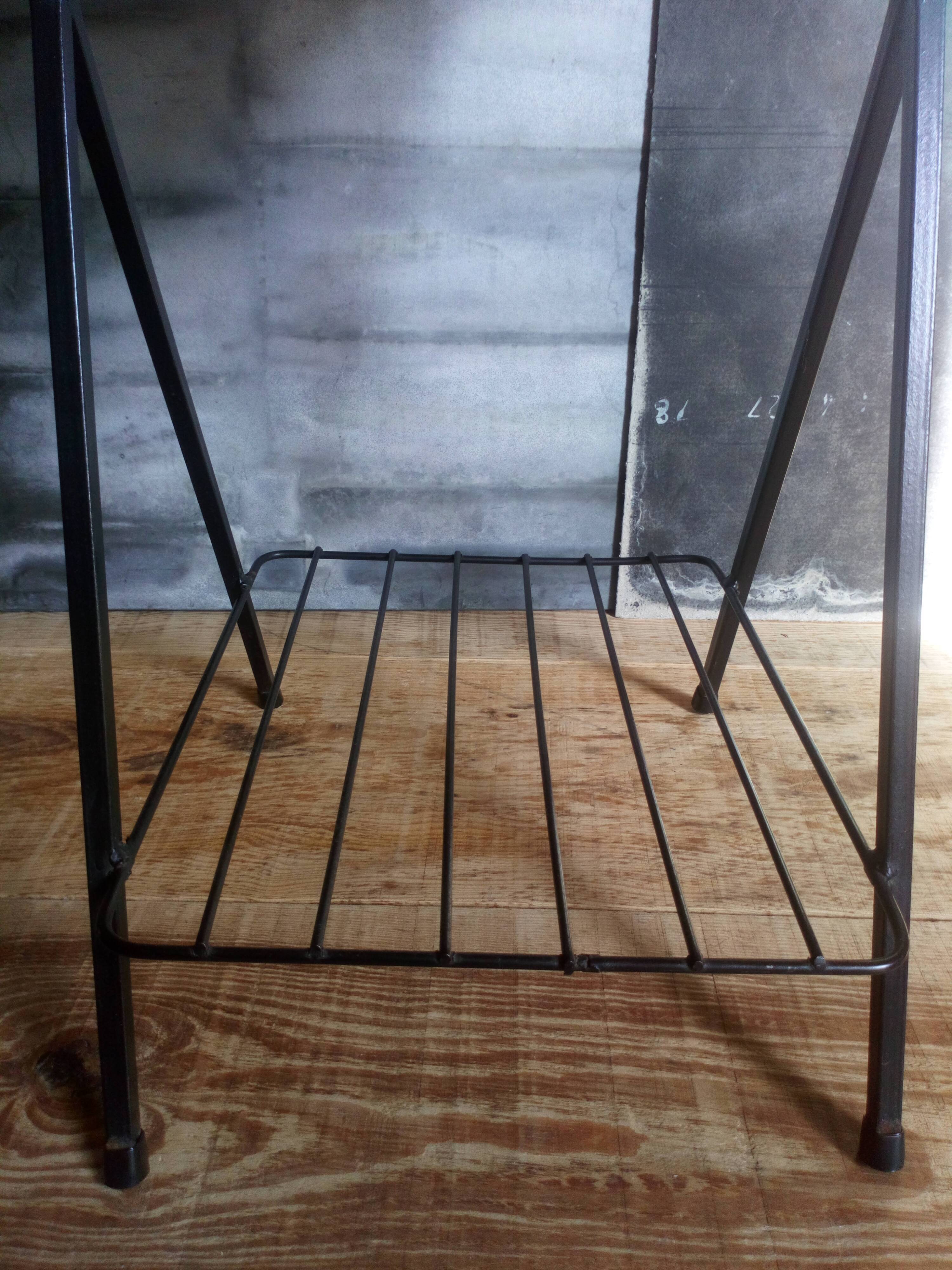 50s metal side table