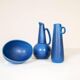 Mid-century modern set of 3 vases and bowl Rörstrand Ritzi Gunnar Nylund