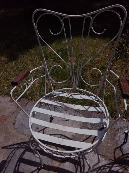 Pair of garden armchairs 1920