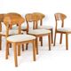 Lot de 6 chaises design danoises Juul Kristensen en teck