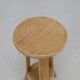 3x Barstools in solid Oak Brutalist, 1970s