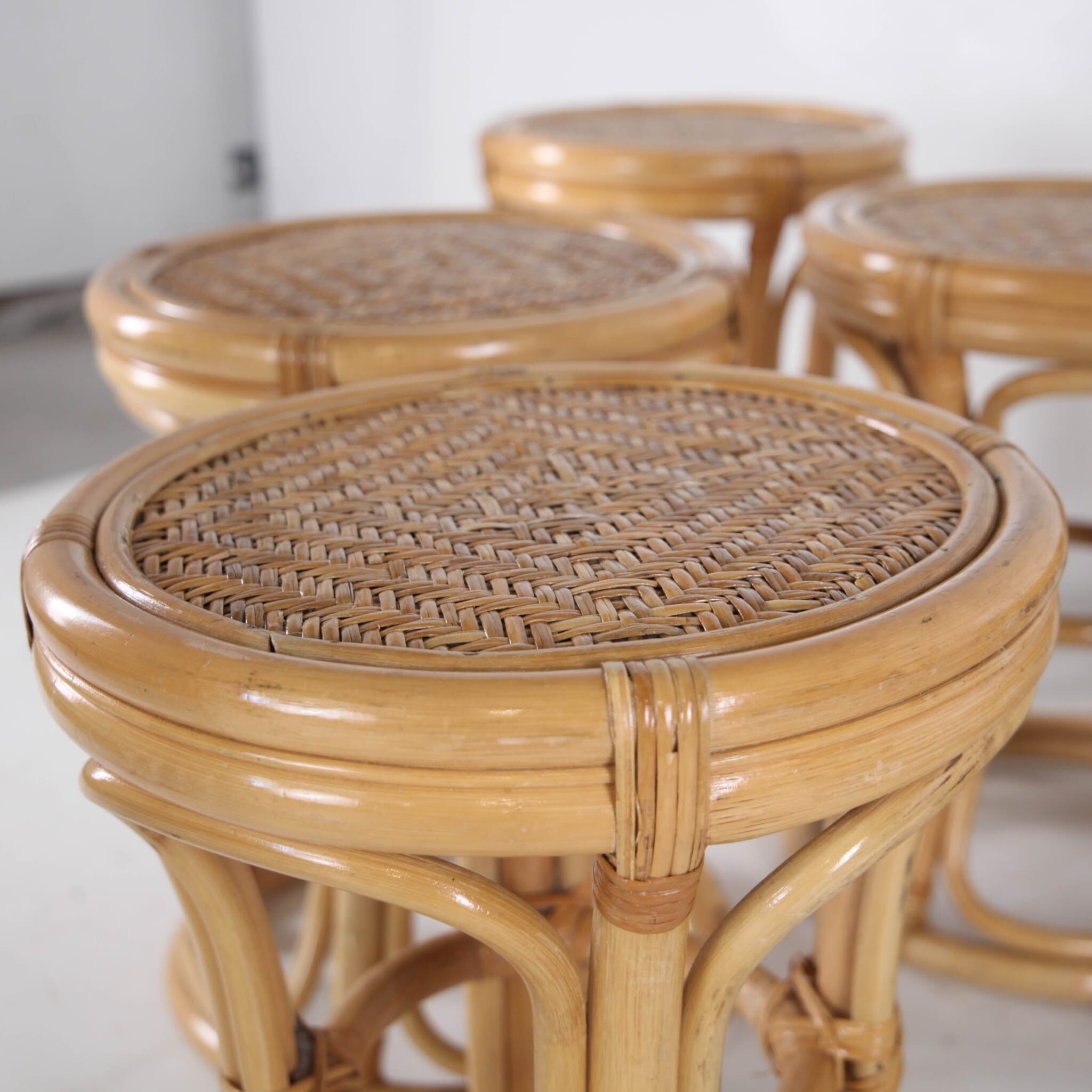 Suite de 6 tabourets vintage