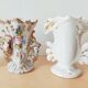 Set of 4 porcelain wedding vases