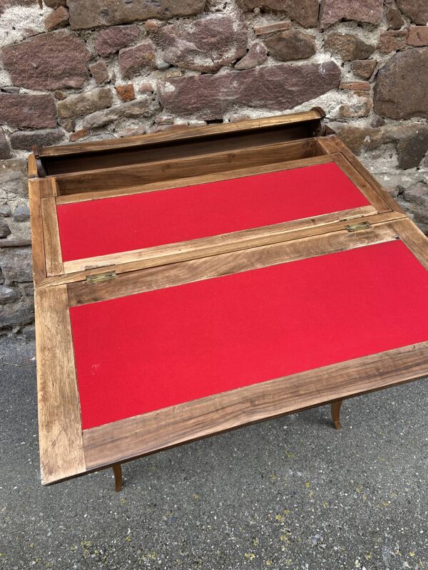 Bureau scriban bonheur du jour noyer 1920s scriban à système