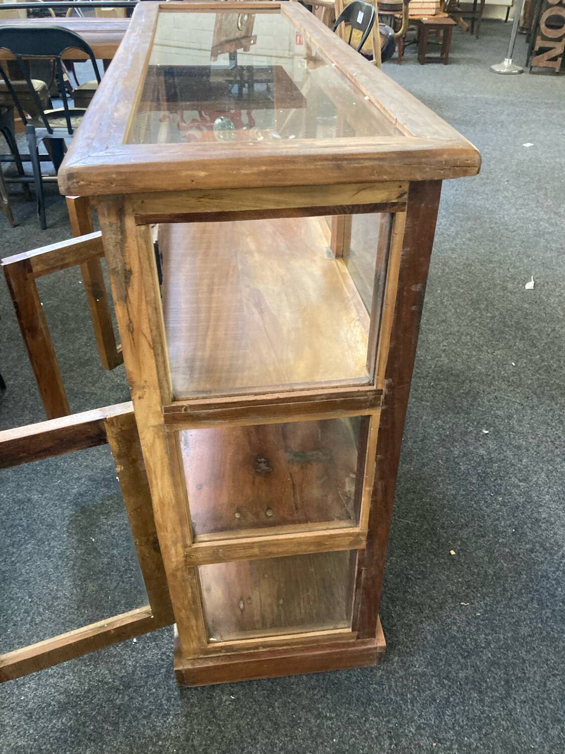 Exotic Wood counter display case