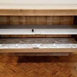 Solid oak art deco sideboard