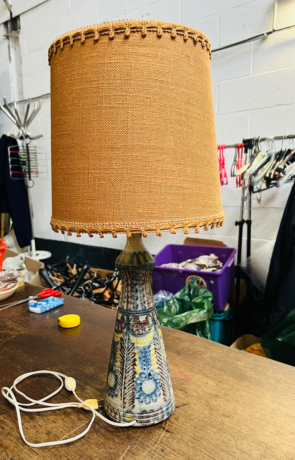 Magnificent vintage lamp signed by Jean-Claude Courjault.