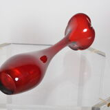 Soliflore in red glass paste