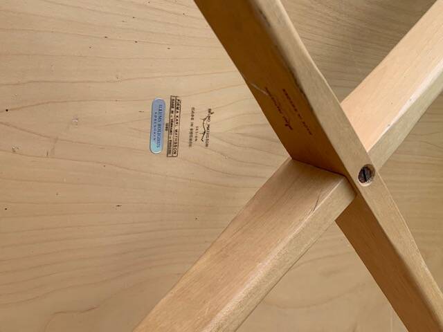 Bruno Mathsson coffee table in birch published by Karl Mathsson (Sweden, 1969)