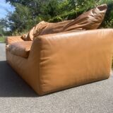 Steiner Paris 2 Seater Sofa Leather Camel Brown