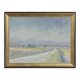 Swedish Oil on Panel “Räpplinge, Öland” by Emil Hagström, Vintage 70.5×55.5cm