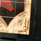 Brutalist ceramic coffee table by Dan