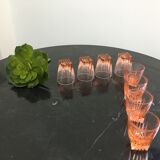 Suite of 10 small glasses