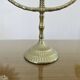 Large candle holder, candlestick, solid bronze, 7 candles, 1970s, Menorah