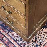 Early 20th century English flat desk in oak