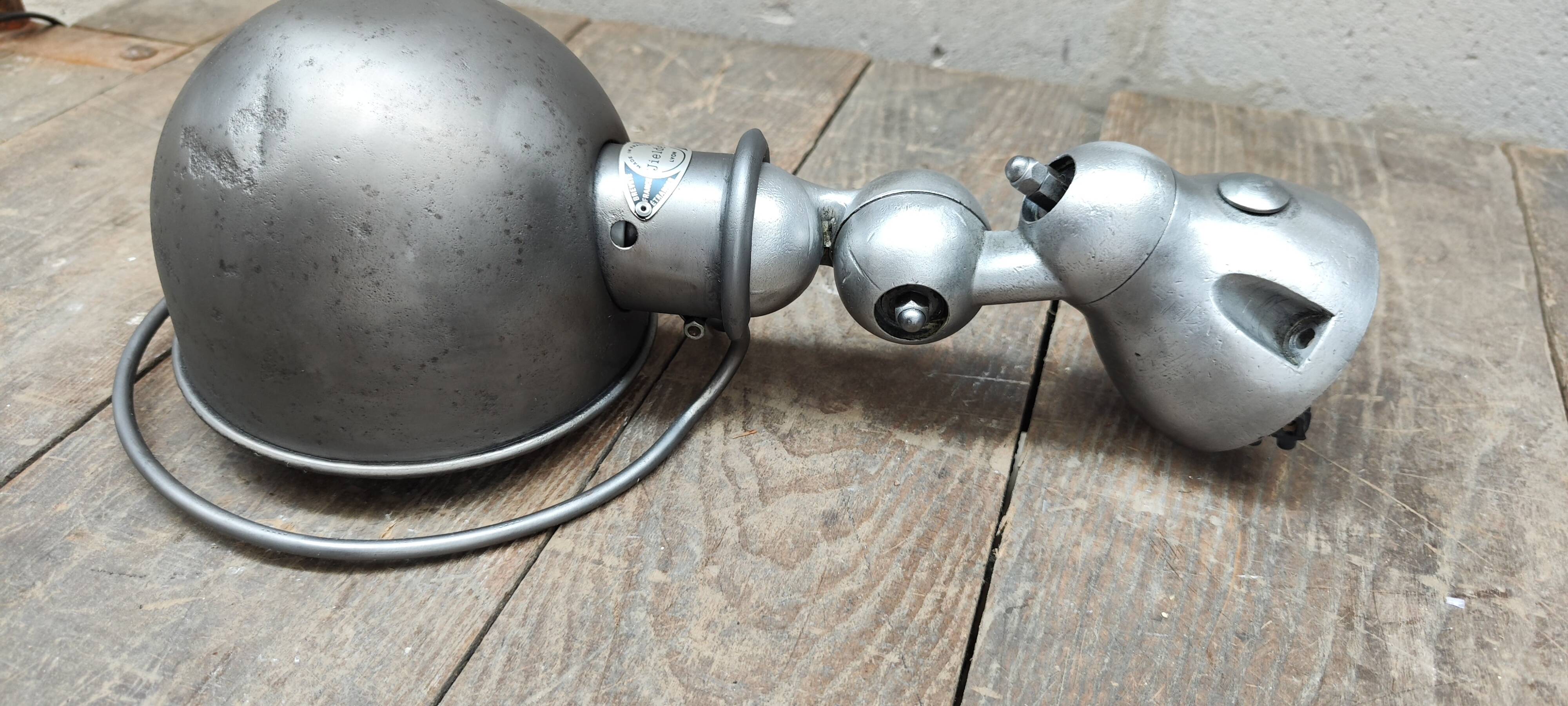 Jielde workshop lamp with graphite patina