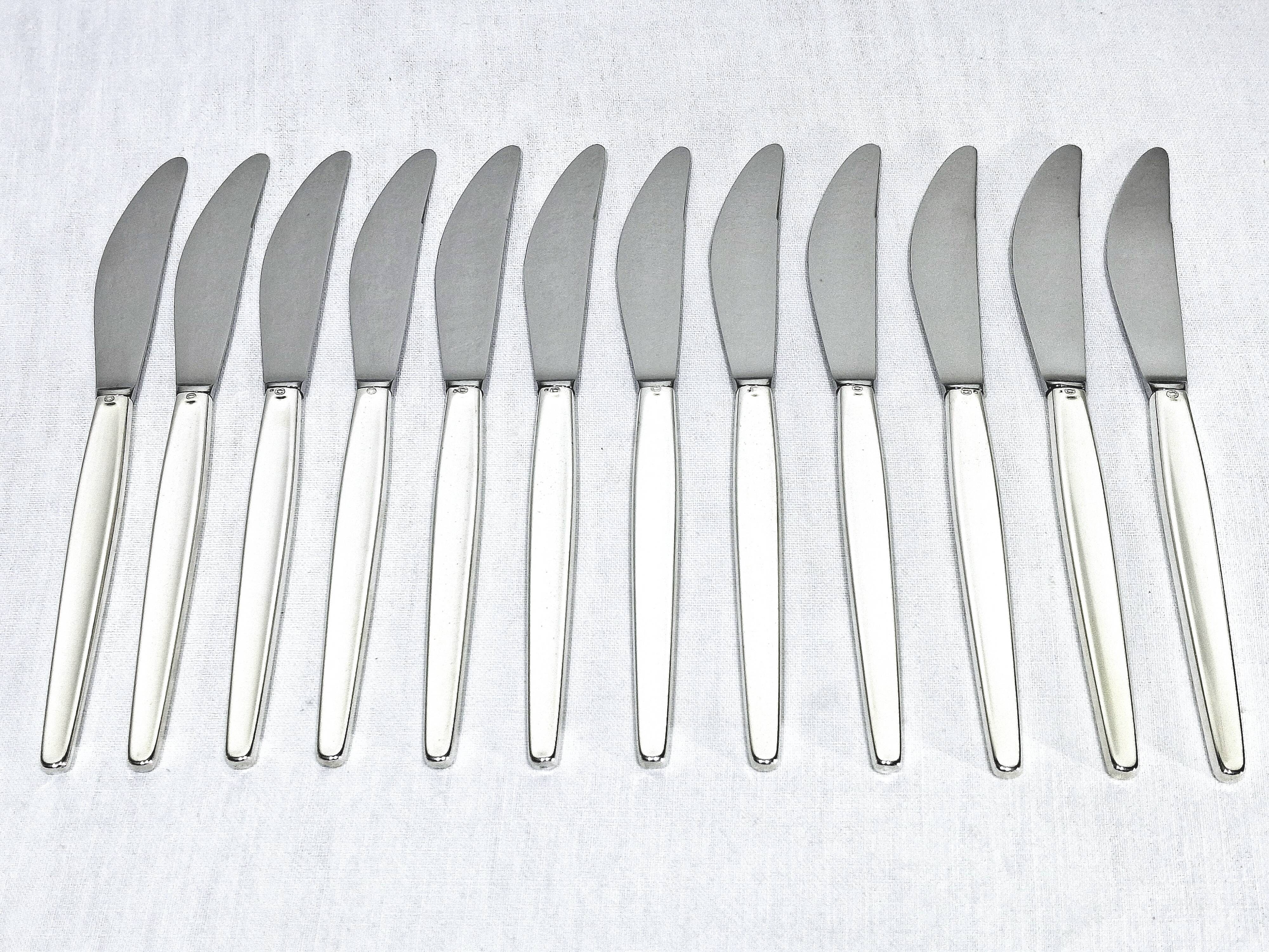 Georg jensen cutlery - cypress model - 133 pieces, sterling silver