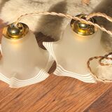 Pair of tulip lamps