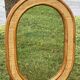 miroir mural en rotin et osier tressé, vintage 64 x 45 cm