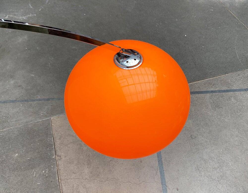 Mid-century space age extendable arc wall lamp, 1960s