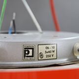 1970s Cascade Chandelier with Plastic Shades by Pokrok Zilina, Czechoslovakia