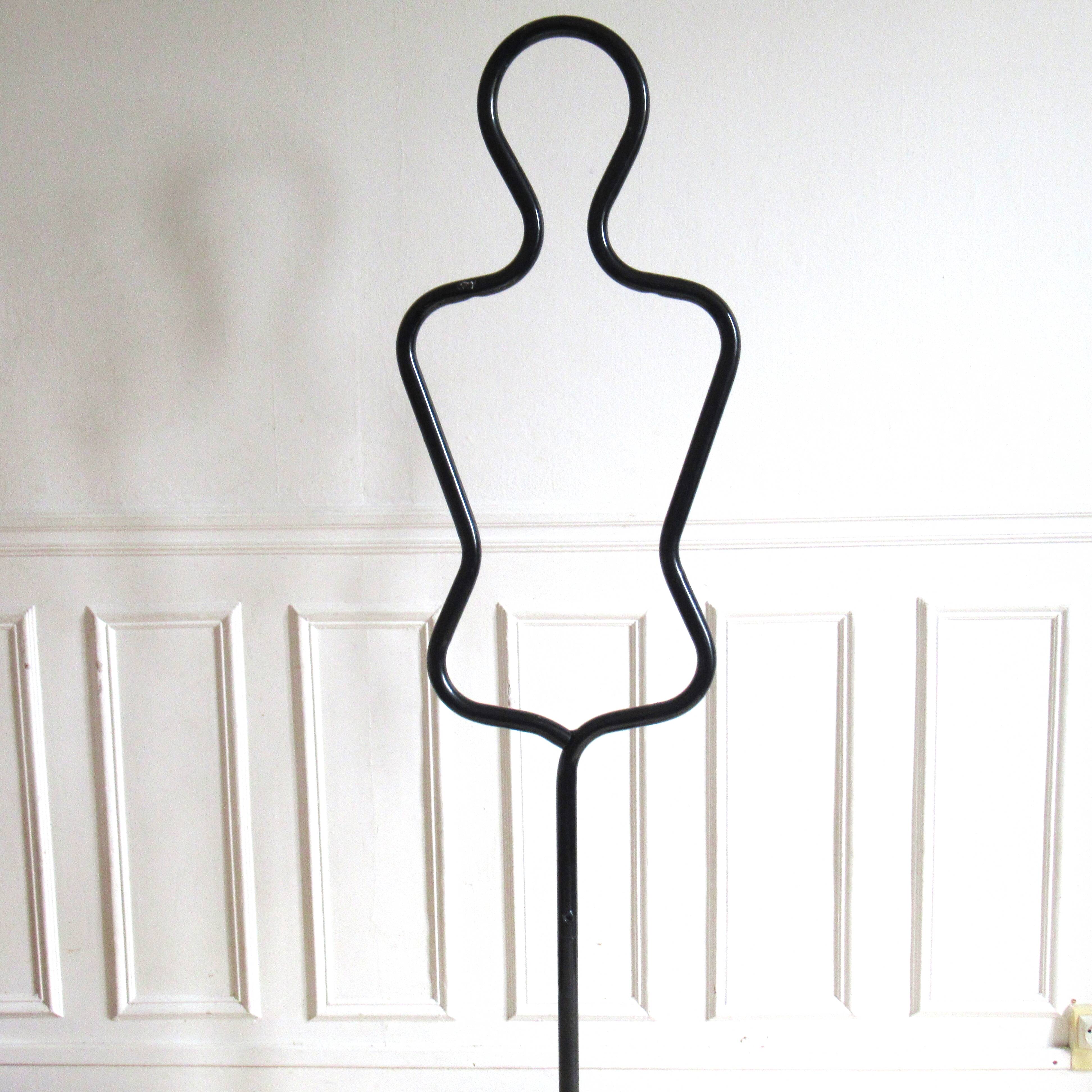 Valet de chambre - Tubular mannequin Black 80s