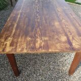 Old farm table in fir and oak