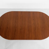 Midcentury Danish round dining table in teak by Severin Hansen for Haslev 1960s