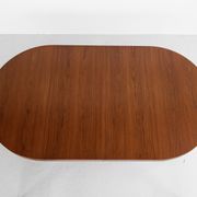 Midcentury Danish round dining table in teak by Severin Hansen for Haslev 1960s