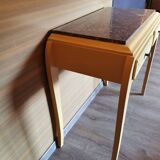 Grey marble art deco console