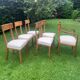 5 chaises et 1 fauteuil époque Empire