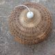 Suspension ball in rattan straw