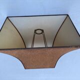 Old vintage lamp representing a duck in silver metal with wooden base