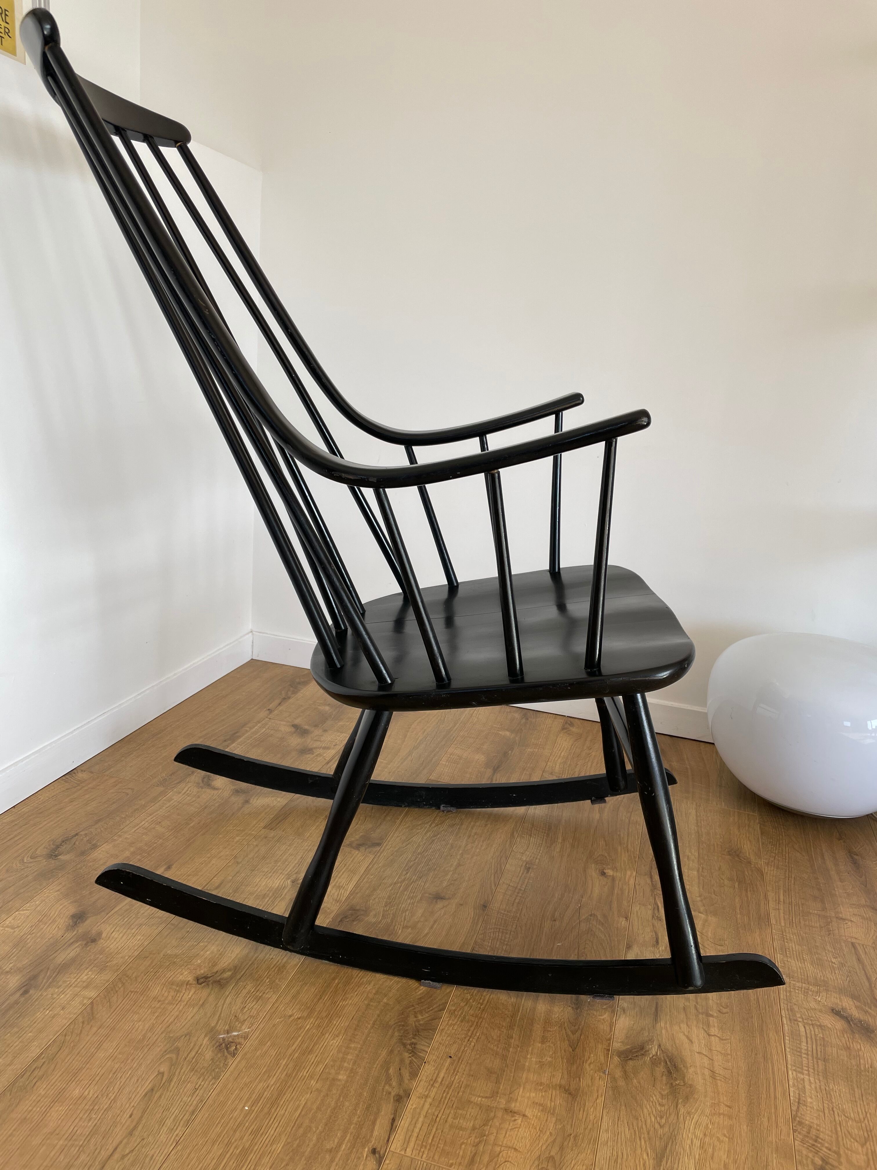Rocking-chair (fauteuil à Bascule) Lena Larsson Pour Nesto Modèle Grandessa - Occasion