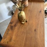 Old vintage wooden and rattan chest of drawers