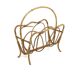 Scandinavian rattan magazine rack, Sweden, 1950