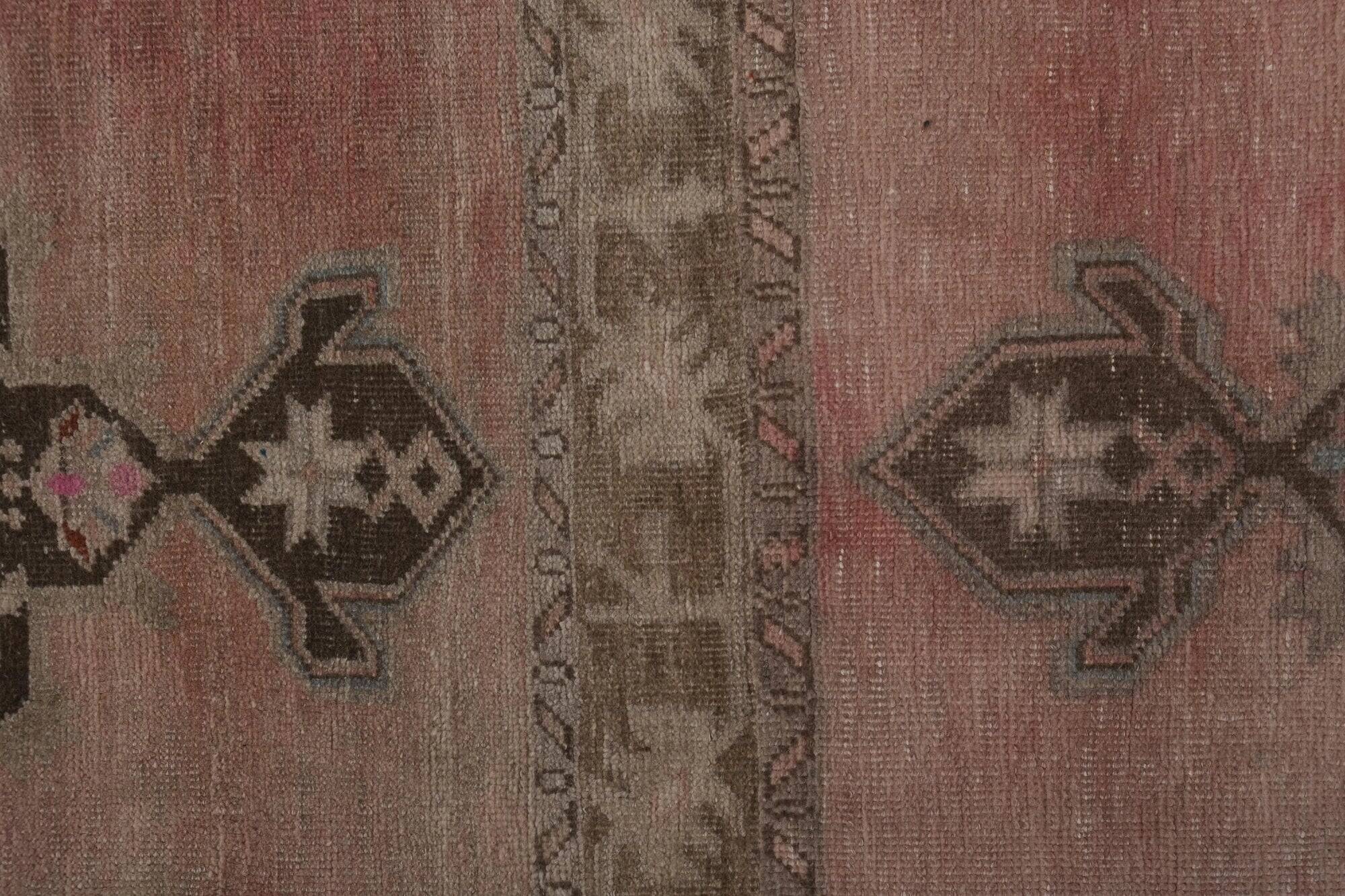 Vintage Turkish hallway rug 91x667 cm