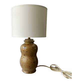 Bilobed stoneware lamp from the 70s